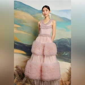 Sister Jane Blush Pink Tiered Maxi Dress